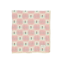 Load image into Gallery viewer, Bebe Organic Tulip Patchwork Blanket - Mauve