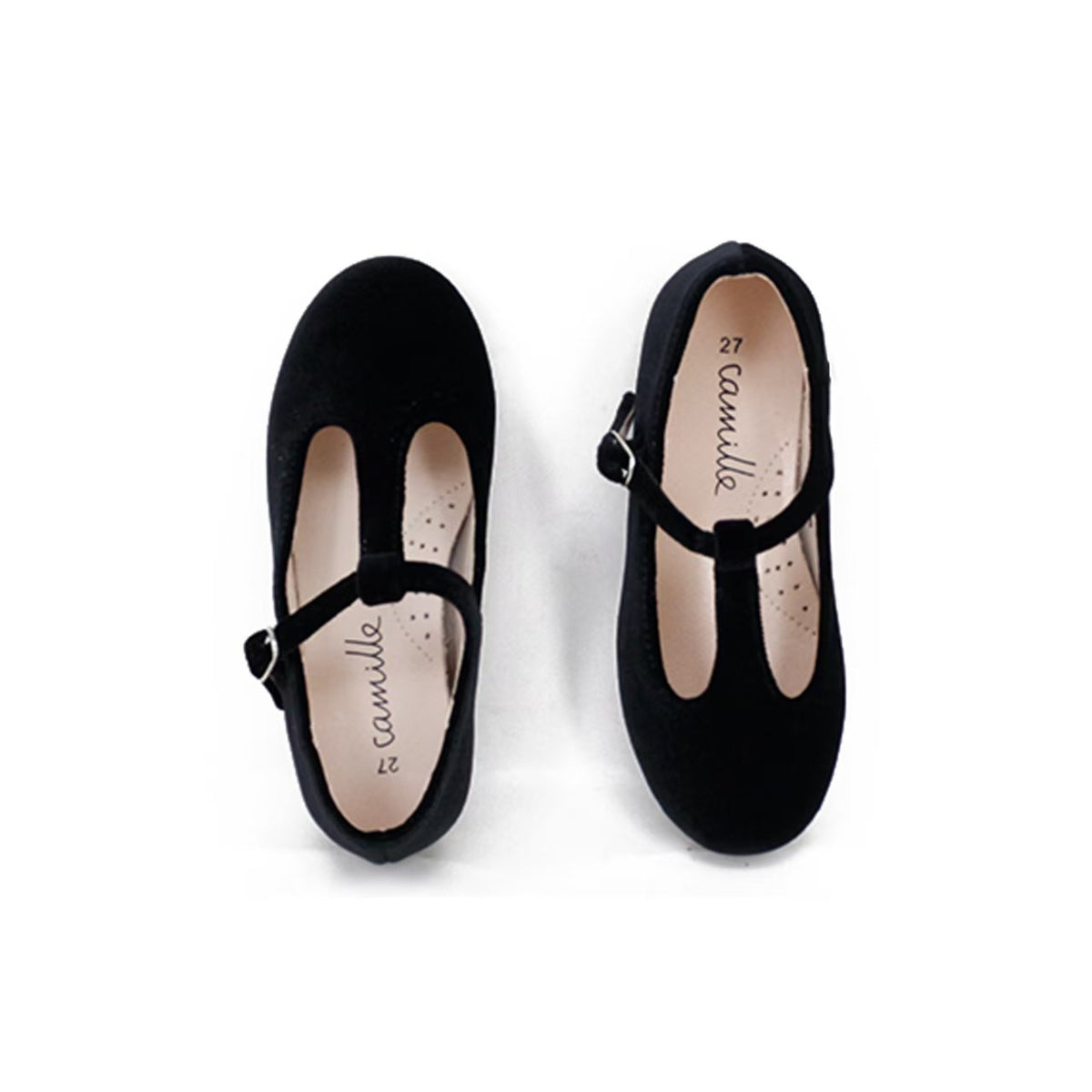 Camille Shoes Bella - Black Velvet – Moonlight