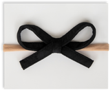 Adora Black Velvet Bow Headband