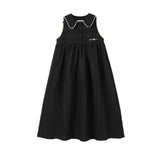 Nou Nelle Black Collar Robe