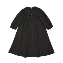 Load image into Gallery viewer, Little Tempest Black Button Back Empire Waist Taffeta Dress