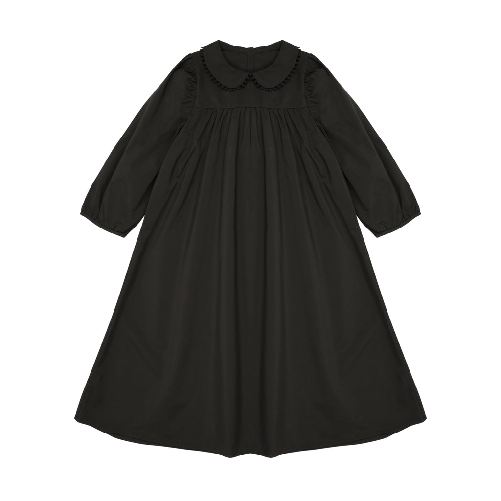 Little Tempest Black Button Back Empire Waist Taffeta Dress Moonlight Little Tempest Black Button Back Empire Waist Taffeta Dress Moonlight