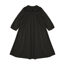 Load image into Gallery viewer, Little Tempest Black Button Back Empire Waist Taffeta Dress