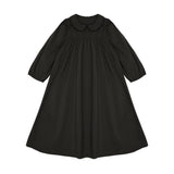 Little Tempest Black Button Back Empire Waist Taffeta Dress