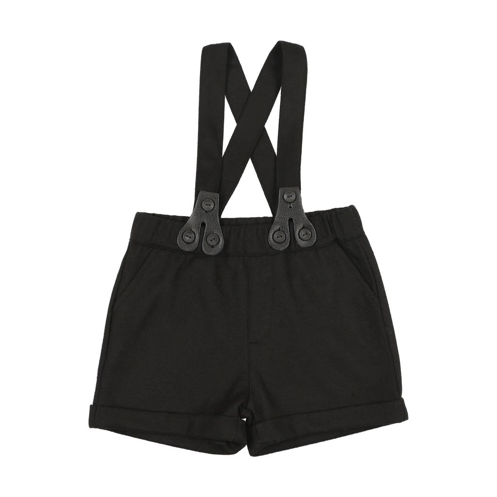 Little Tempest Black Wool Boys Shorts