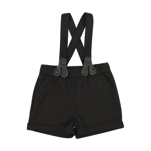 Little Tempest Black Wool Boys Shorts