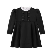 Load image into Gallery viewer, NouNelle Black Taffeta Double Breasted Dress