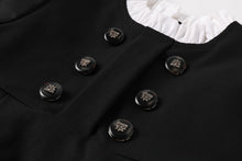 Load image into Gallery viewer, NouNelle Black Taffeta Double Breasted Dress