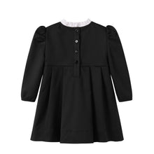 Load image into Gallery viewer, NouNelle Black Taffeta Double Breasted Dress