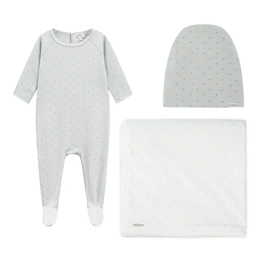 Oubon Dot  3PC Set - Blue