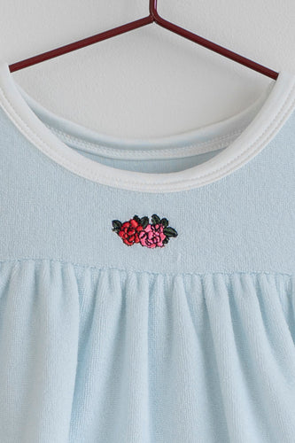 Please Mom Blue Terry Long Sleeve Dress