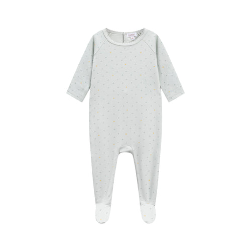 Oubon Dot Footie - Blue