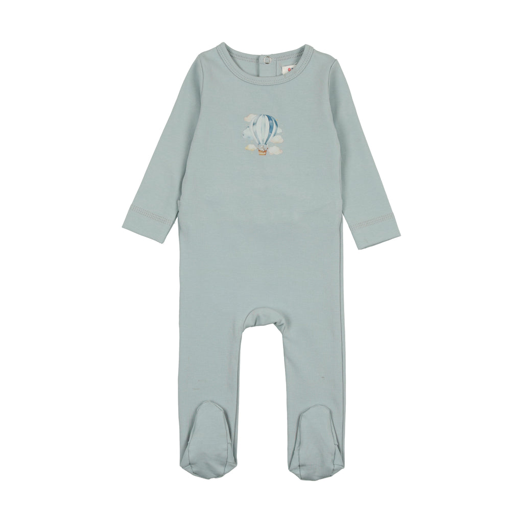 Bonjoy Whimsical Stretchie & Beanie - Blue (RUNS SMALL)