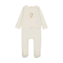 Load image into Gallery viewer, Bonjoy Whimsical Stretchie &amp; Beanie - White (RUNS SMALL)