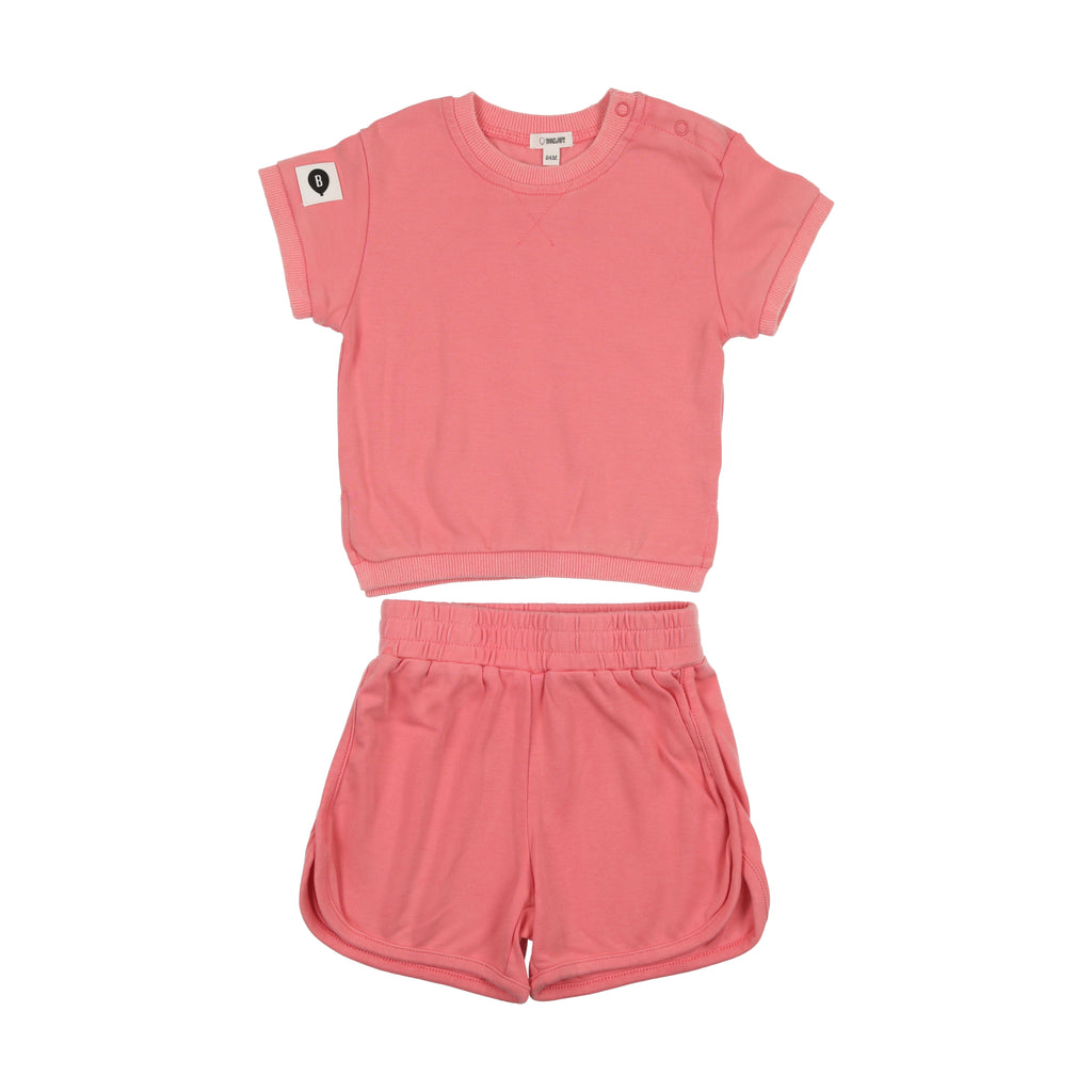 Bonjoy Tee Set - Pink Wash