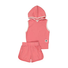 Load image into Gallery viewer, Bonjoy Hoodie Tank Set - Pink Wash