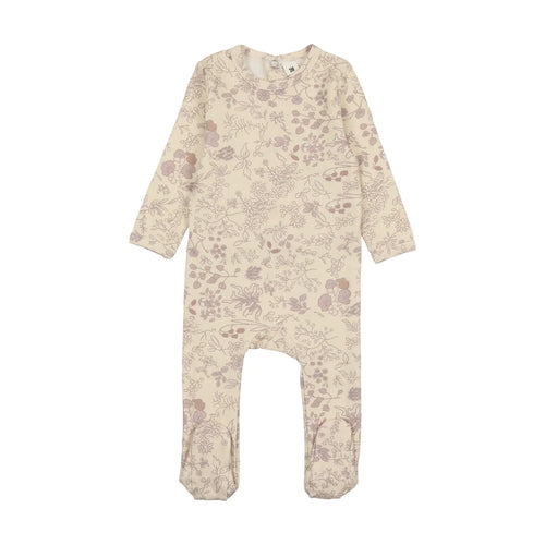 Bonjoy Print Footie - Lilac