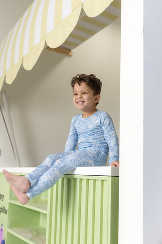 Bee & Dee Botanical Loungewear - Cafe Blue
