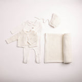 Bee & Dee Boutique Delicata Ensemble And Blanket - Linen