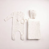 Bee & Dee Boys Boutique Delicata Floral Layette Set - Linen/Chalk