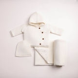 Bee & Dee Boutique Delicata Knit Jacket Set - Linen Boys