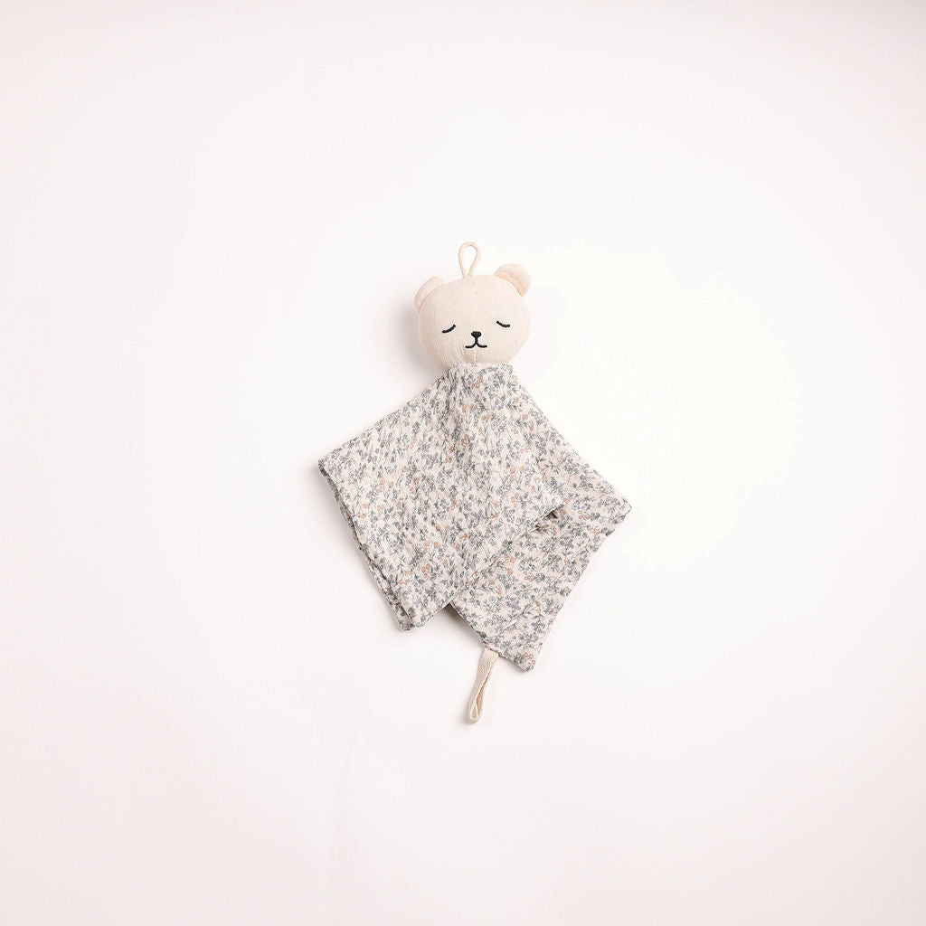 Bee & Dee Boys Boutique Delicata Lovey (Teddy Bear With Pacifier Loop)