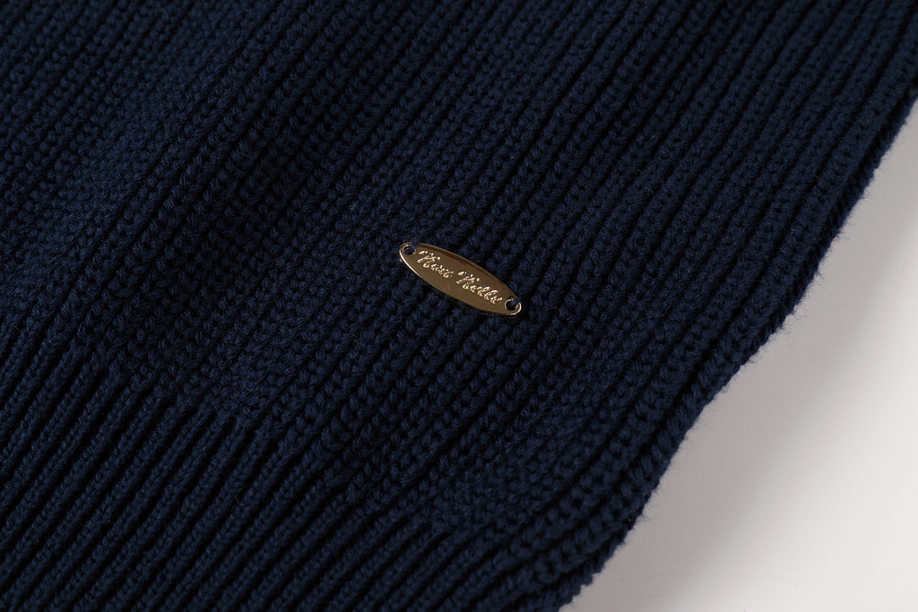 Nou Nelle Boys Chunky Sweater - Navy