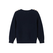 Load image into Gallery viewer, Nou Nelle Boys Chunky Sweater - Navy