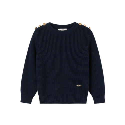Nou Nelle Boys Chunky Sweater - Navy