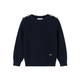Nou Nelle Boys Chunky Sweater - Navy