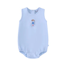 Load image into Gallery viewer, Mini Label Boys Fisherman Romper - Light Blue
