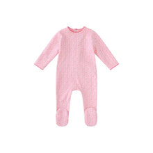 Load image into Gallery viewer, Mini Label Girls Bright Floral Print Footie - Pink
