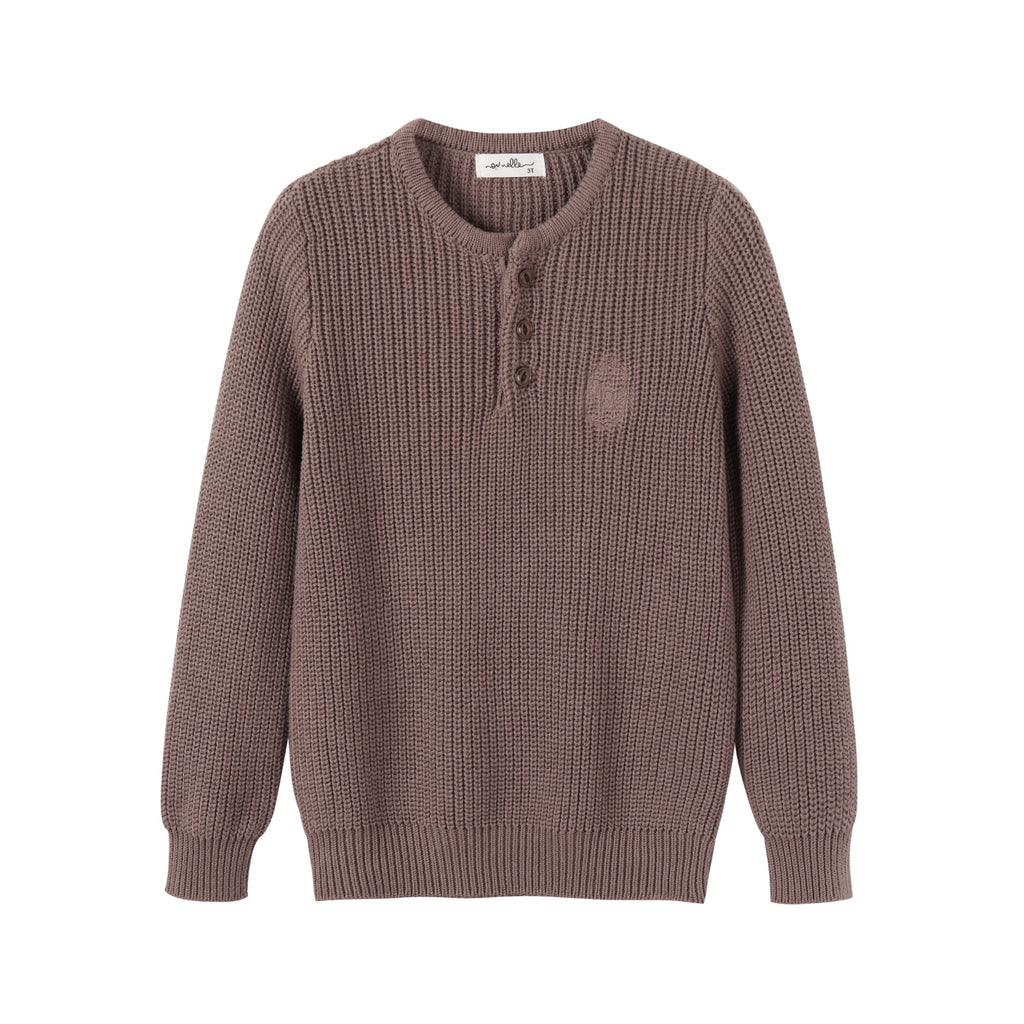 NouNelle Brown Knit Boy Sweater