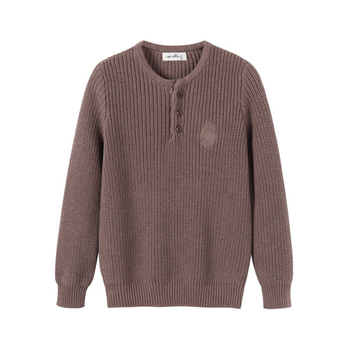 NouNelle Brown Knit Boy Sweater