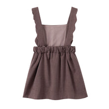 Load image into Gallery viewer, NouNelle Brown Scallop Jumper And Pinstripe Shirt Set