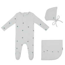 Load image into Gallery viewer, Mini Label Embroidered Leaf Layette Set