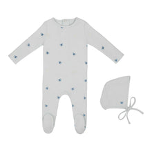 Load image into Gallery viewer, Mini Label Embroidered Leaf Footie And Hat