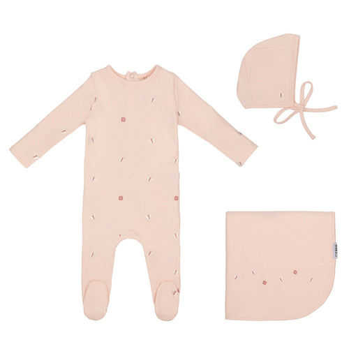Mini Label Girls Mini Embroidered Butterfly Layette Set