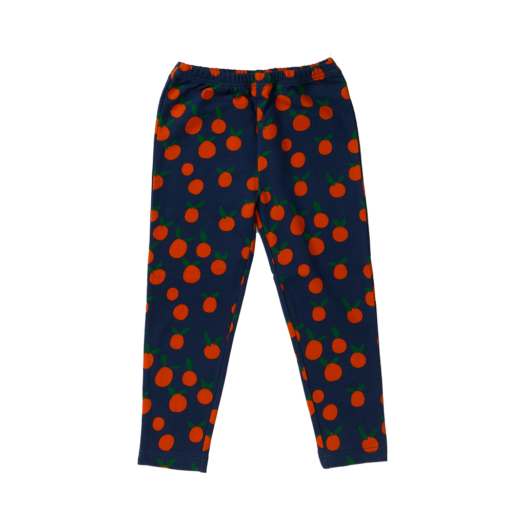 Wander & Wonder Baby Rib Leggings - Navy Tangerine