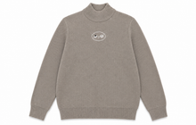 Load image into Gallery viewer, Calla Lili Girls Sweater With Cross Stitch - Taupe