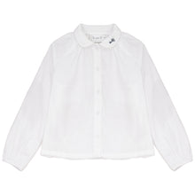 Load image into Gallery viewer, Calla Lili Boys Shirt With Embroidery - Cream/Blue