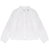 Calla Lili Boys Shirt With Embroidery - Cream/Blue