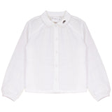 Calla Lili Boys Shirt With Embroidery - Cream/Brown