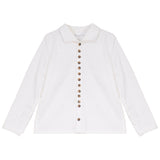 Calla Lili Boys Shirt With Buttons - Cream