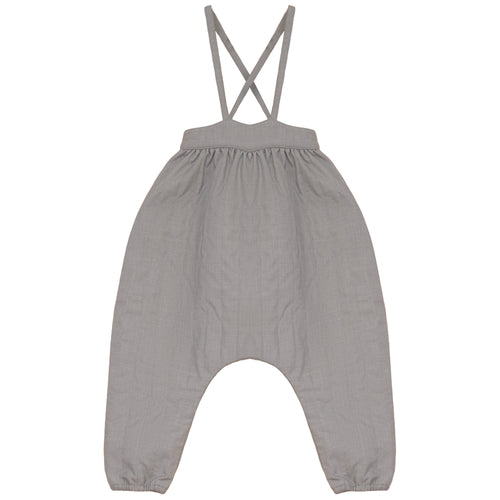 Calla Lili Baby Girls Quilted Overall - Taupe