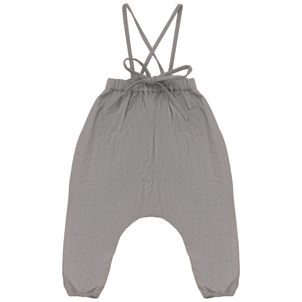 Calla Lili Baby Girls Quilted Overall - Taupe