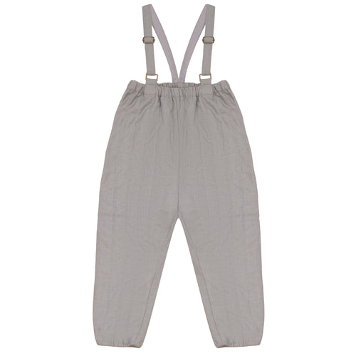 Calla Lili Baby Boy Quilted Overall - Taupe