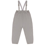 Calla Lili Baby Boy Quilted Overall - Taupe