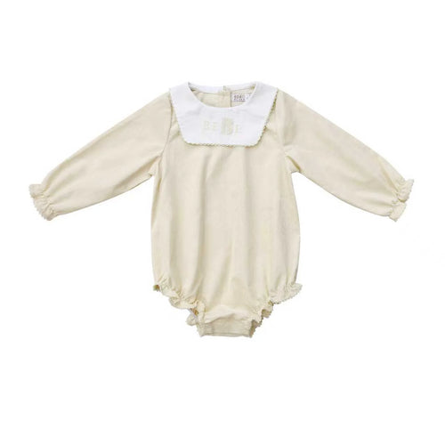 Coco Blanc Corduroy Romper - Cream