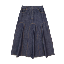 Load image into Gallery viewer, Coco Blanc Denim Shirt And Skirt Set